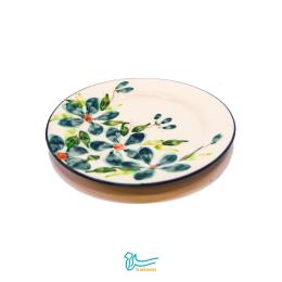 پيش دستي سراميکي سلام مجموعه زيبا طرح گل سبز